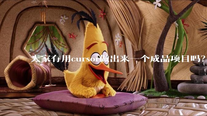 大家有用cursor做出来一个成品项目吗？
